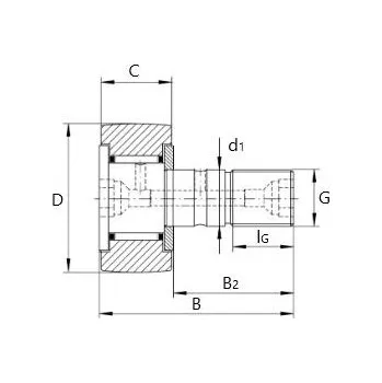 KR 32-NMT INA Snímací kladka