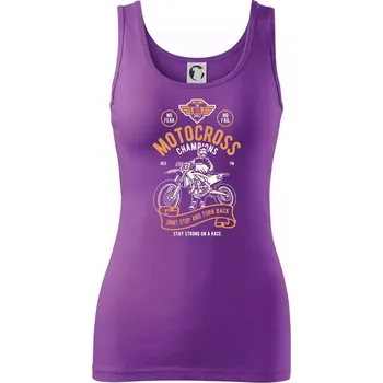 Dámské tričko Motocross Champions - Dámské tílko - 2XL ( Fialová )