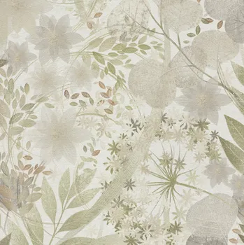 Tapeta Tapeta na zeď KVĚTY BYLINKY BOHO vinylová vliesová tapeta