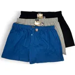 Fannifen Pánské nadměrné bavlněné boxerky balení po 3 kusech 02 Barva: Černá, Velikost: 8XL