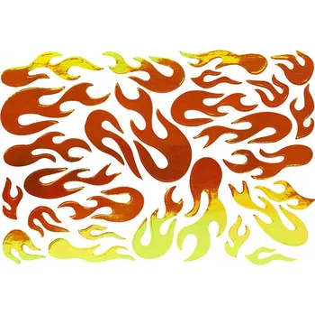 Samolepky tenké samolepky na nehty s plameny Č. 2