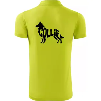 Pánská košile Colie nápis v těle - Polokošile Victory sportovní (dresovina) - 3XL ( Limetková )