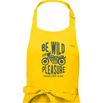 Kuchyňská zástěra Be Wild - Pánská zástěra na vaření - Univerzální velikost ( Žlutá )