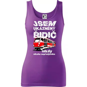 Jsem ukázněný řidič - tramvaj - Dámské tílko - L ( Fialová )