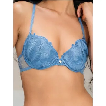 Podprsenka Sinsay - Push-up podprsenka s krajkou - tyrkysová - 740CE-06X - 740CE-06X-75C