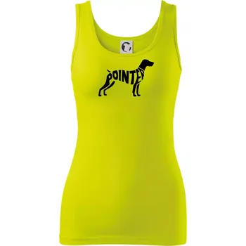 Dámské tričko Pointer nápis v těle - Dámské tílko - XS ( Limetková )