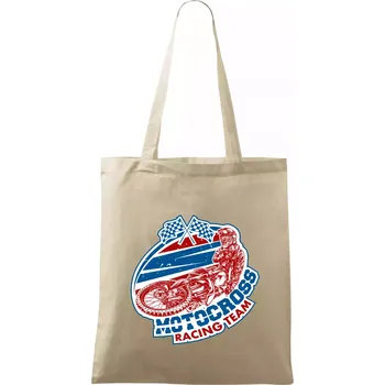 Motocross racing team - Taška bavlněná - 42 x 38 cm ( Naturální )