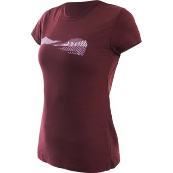 Dámské tričko SENSOR MERINO AIR HILLS dámské triko kr.rukáv port red L