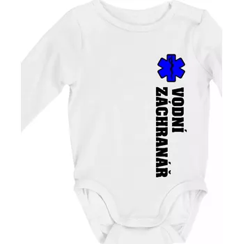 Rescue - Vodní záchranář - Body kojenecké s dlouhým rukávem - Dlouhý r. 3-6 měs ( Bílá )