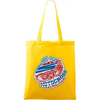 Motocross racing team - Taška bavlněná - 42 x 38 cm ( Žlutá )