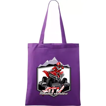 ATV čtyřkolka Mountain - Taška bavlněná - 42 x 38 cm ( Fialová )