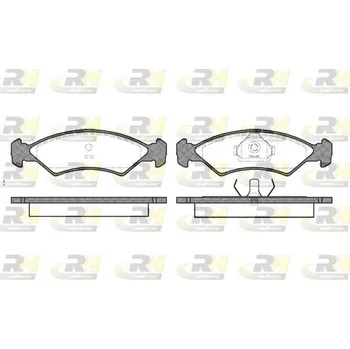 Brzdová destička klocki hamulcowe Ford Fiesta -, 2168.00