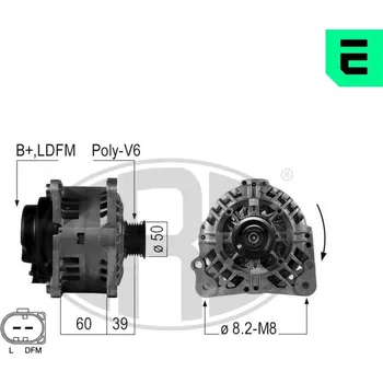 Alternátor Alternátor AGB EPA1675