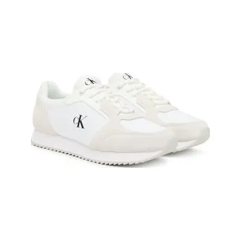 Dámské tenisky Sneakersy Calvin Klein Jeans Runner Laceup Sock Mg Nylon Mix YW0YW01644 Bílá 40