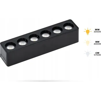 Lištový reflektor Automat-on 1 x 6 W 0,122 m