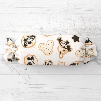 Dekorativní polštářek Dětský polštář válec bonbon Sandra SA-642 Veselý myšák Miky 15x80 cm