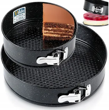 Forma na pečení 2x GRANITOVÁ forma forma na dort rozepínací na pečení dortových koláčů 20 + 28 cm