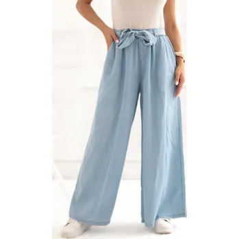 Dámské kalhoty Och Bella dámské palazzo kalhoty dlouhé, univerzální velikost