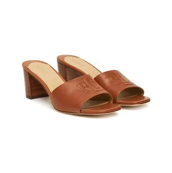 Dámská obuv Nazouváky LAUREN RALPH LAUREN Everley Block-Heel 802974364002 Hnědá 37