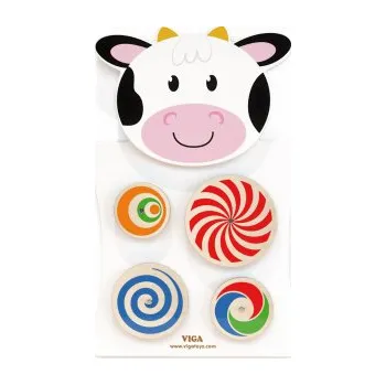 Dřevěná hračka Viga Toys nástěnná hra vzory Fudge