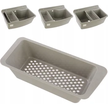 Odkapávač na nádobí ODKAPÁVAČ košík sušák cedník do dřezu MAXIMUS polystyren ŠEDÁ ŽULA