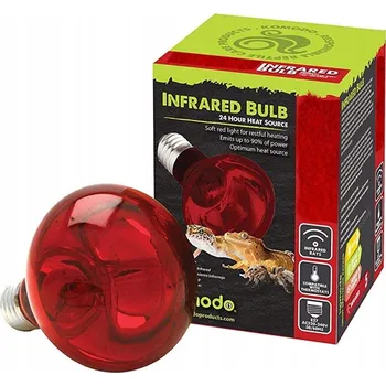 Teraristika INFRAČERVENÁ VÝHŘEVNÁ ŽÁROVKA DO TERÁRIA PRO PLAZY A OBOJŽIVELNÍKY NOČNÍ 150W BEZ SVĚTLA