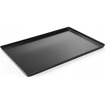 Černý cukrářský podnos/tácek pro prezentaci, 400x300x(V)20mm Hendi 808535