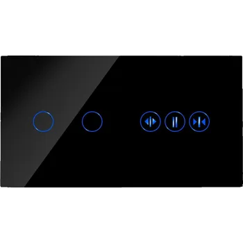 vypínač DOTYKOVÝ SPÍNAČ OVLADAČ ROLETY + SPÍNAČ 2K SKLENĚNÝ