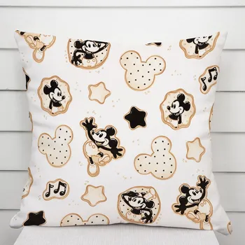 Povlak na dekorativní polštářek Dětský bavlněný povlak na polštář Sandra SA-642 Veselý myšák Miky 35 x 45 cm