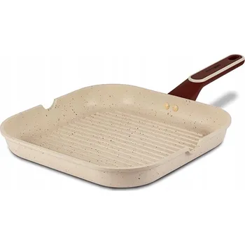 Pánev Grilovací pánev NAVA s granitovým povrchem, nepřilnavá, TERRESTRIAL 28 cm
