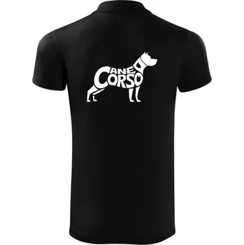 Pánská košile Cane corso nápis v těle - Polokošile Victory sportovní (dresovina) - XL ( Černá )