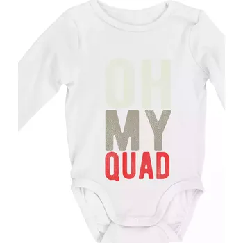 Kojenecký body OH my Quad - Body kojenecké s dlouhým rukávem - Dlouhý r. do 3 měs ( Bílá )