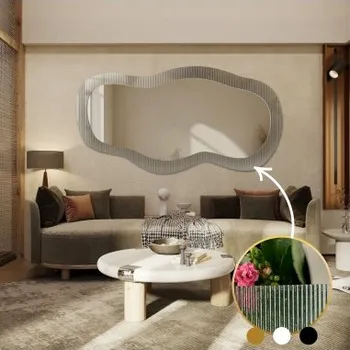 Zrcadlo Dekorativní zrcadlo na ornamentálním skle Estriado - LUXORA GLASORI