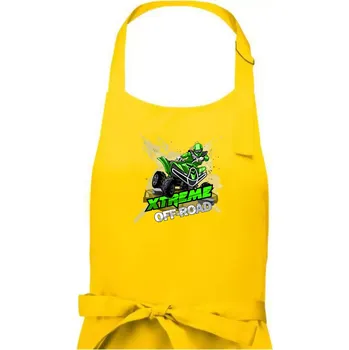 Kuchyňská zástěra ATV čtyřkolka offroad XXX - Dámská zástěra na vaření - Univerzální velikost ( Žlutá )