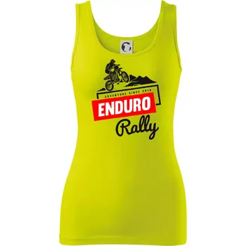 Dámské tričko Enduro rally - Dámské tílko - S ( Limetková )