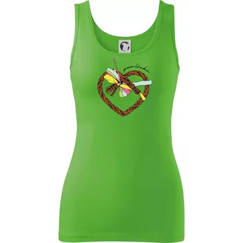 Dámské tričko Pomláska barevně - Dámské tílko - S ( Apple Green )