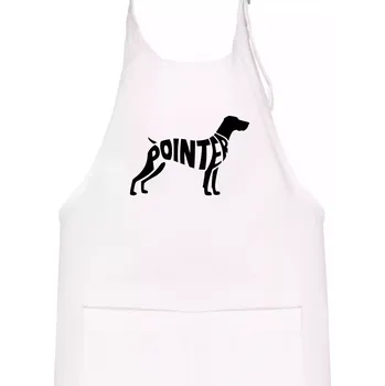Kuchyňská zástěra Pointer nápis v těle - Dětská zástěra na vaření - Univerzální velikost ( Bílá )