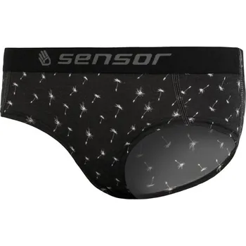 Kalhotky SENSOR MERINO IMPRESS dámské kalhotky černá/pattern XL