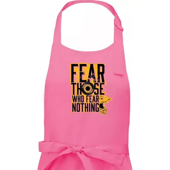 Kuchyňská zástěra Motocross fear those who fear nothing - Dámská zástěra na vaření - Univerzální velikost ( Růžová )