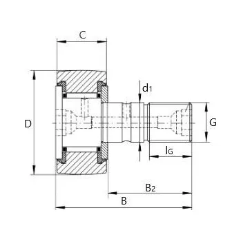 KR 35-PP-A-NMT INA Snímací kladka
