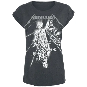Dámské tričko Tričko z Metallica - Raining Light - Ženy - šedá