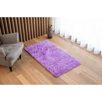Koberec Plyšový kusový koberec BEST - LEVANDULOVÝ FIALOVÝ Rozměr koberce: 80x150 cm