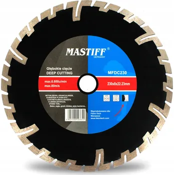Řezný kotouč Diamantový kotouč Mastiff MFDC230 230x22,2 mm