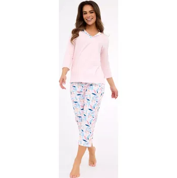 Pánské pyžamo DÁMSKÉ PYŽAMO DR 389/455 NANCY růžová XL