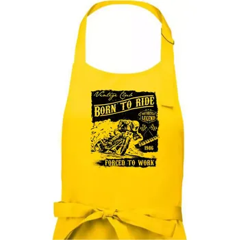 Kuchyňská zástěra Motorcycle Legend - Dámská zástěra na vaření - Univerzální velikost ( Žlutá )