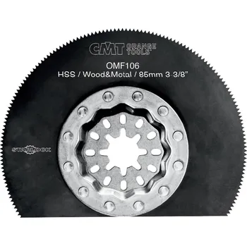 Přímočará pila CMT Orange Tools CMT Starlock Ponorný pilový list HSS, na dřevo a kov - 85 mm