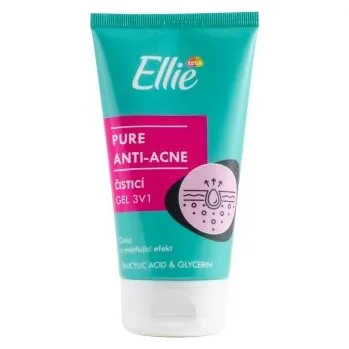 Čistící gel Ellie Pure Anti-acne čisticí gel 3v1 150ml