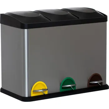 Odpadkový koš Odpadkový koš Easyform nerezová ocel 45 l stříbrný