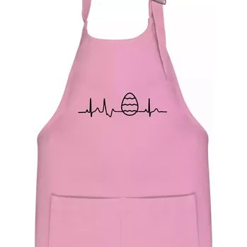 Kuchyňská zástěra EKG Velikonoční vajíčko - Dětská zástěra na vaření - Univerzální velikost ( Růžová )