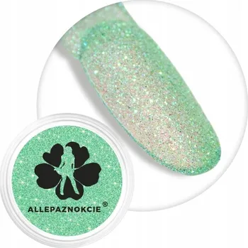 Prášek Ozdoby Na Nechty ALLEPAZNOKCIE 2g Třpytky Zelená Green Č. 26